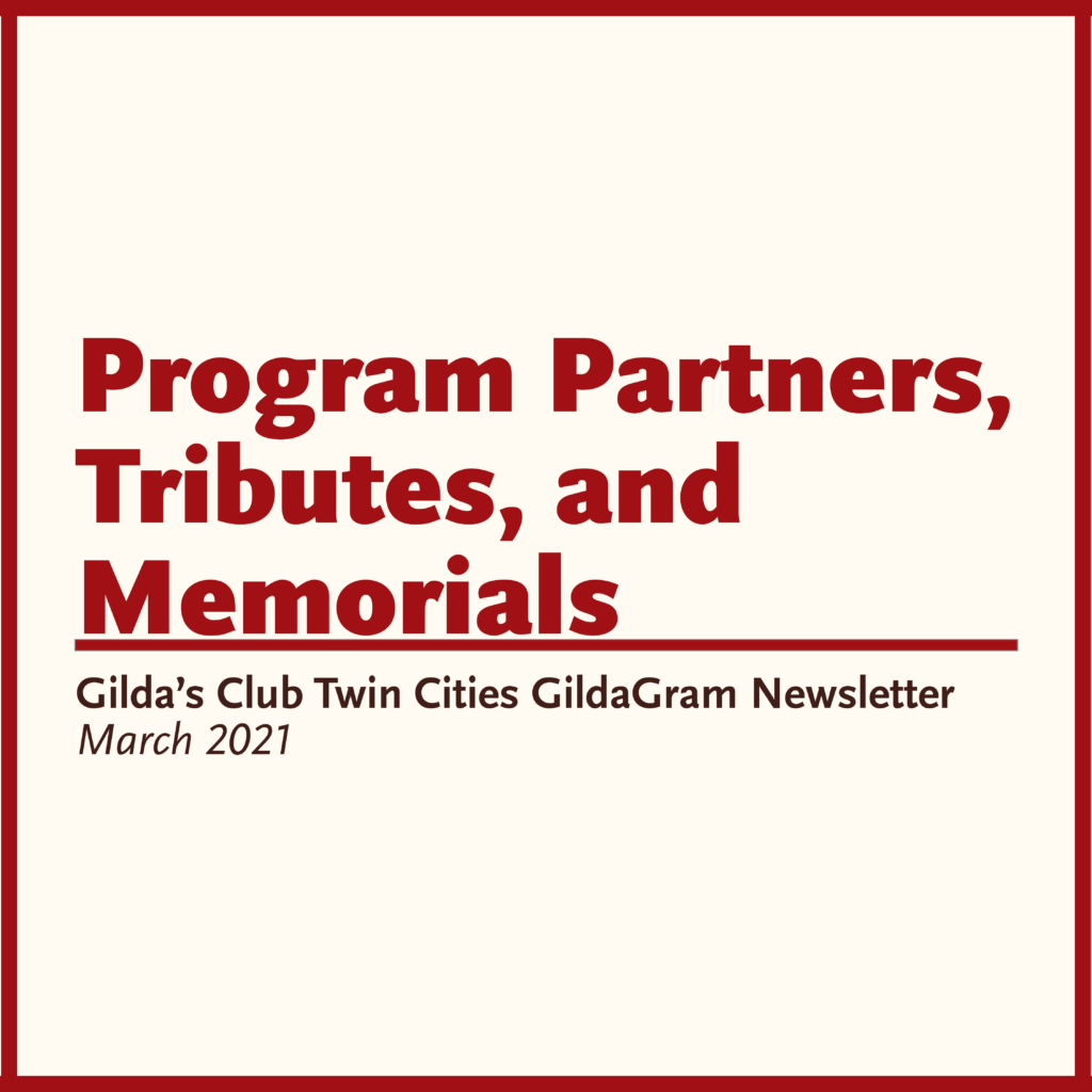 GCTC Program Partners, Tributes, and Memorials Icon